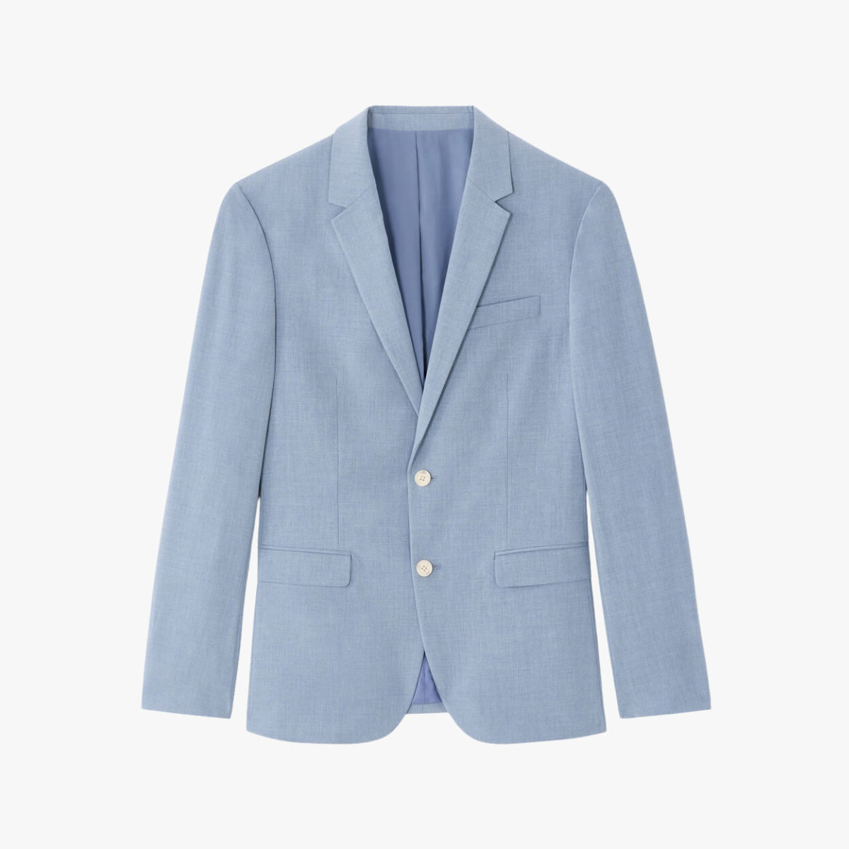 Blazer slim bi-stretch em chambray