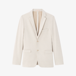 Blazer slim de malha - bege