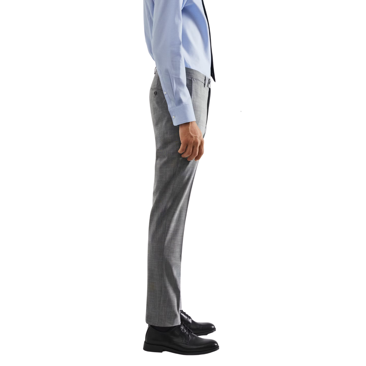 Calças de fato stretch slim fit estampadas - Image 3