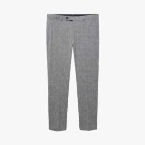 Calças de fato stretch slim fit estampadas